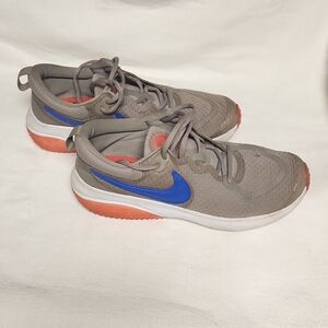 Boys 7Y Nike Project Pod (GS) Enigma Stone/Blue Kid's Running Shoes